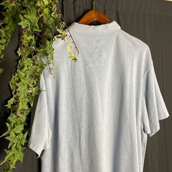 Jos A Bank Travelers Blue & Grey Striped Polo 💕 - Picture 5 of 6